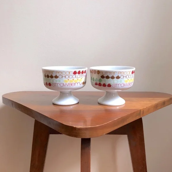 Set of MCM Sealtest Japan ice cream bowls - Picture 8 of 10